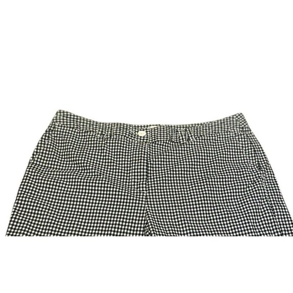 Talbots Women Chino Shorts 16 Cotton Gingham Plaid Coastal Preppy Classic Golf - Picture 2 of 9